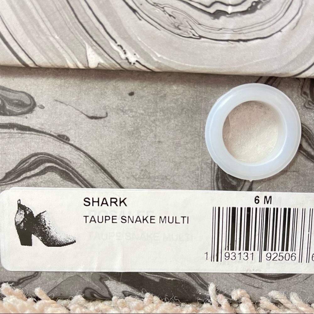 JEFFERY CAMPBELL SHARK SNAKE-EMBOSSED LEATHER ANKLE BOOT - NIB! - Picture 11 of 12